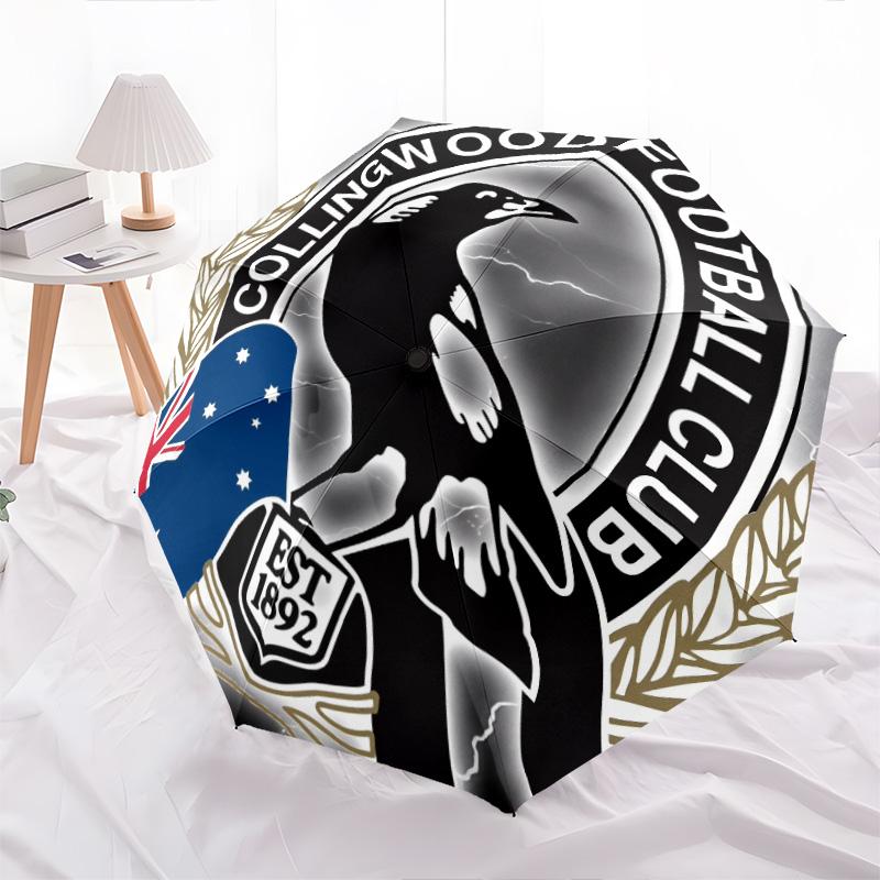 Collingwood Magpies pattern, automatic folding umbrella, portable and foldable design, 8 ribs, a Christmas or birthday gift.
Collingwood Magpies pattern, automatic folding umbrella, portable and foldable design, 8 ribs, a Christmas or birthday gift.