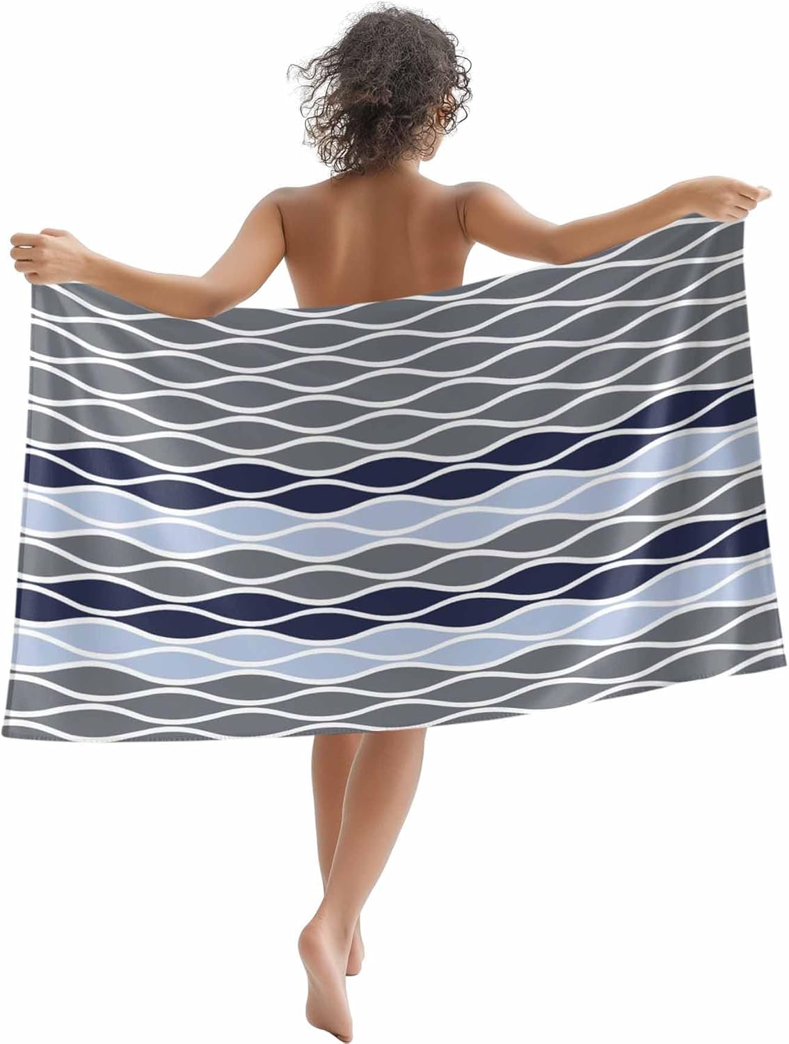 Beach Towel Moroccan Ombre Grey Bath Pool Towels Abstract Wave Lines Absorbent Beach Towel Soft Large Quick Dry Lightweight W40*H60(CM)
Beach Towel Moroccan Ombre Grey Bath Pool Towels Abstract Wave Lines Absorbent Beach Towel Soft Large Quick Dry Lightweight W40*H60(CM)