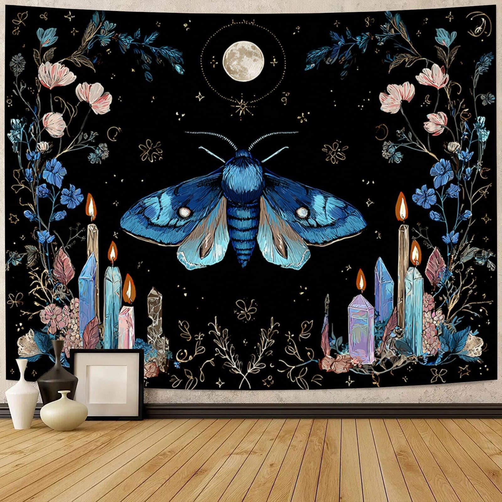 Flower moth the candlelit moon Digital printing polyester wall hanging tapestry decorative Living room bedrooms background gift 74x94cm(29x37in)
Flower moth the candlelit moon Digital printing polyester wall hanging tapestry decorative Living room bedrooms background gift 74x94cm(29x37in)