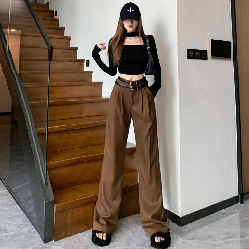 Кофейные брюки-палаццо в стиле Майяр для женщин: Двойной пояс, Свободный крой, Дизайн в пол S
Кофейные брюки-палаццо в стиле Майяр для женщин: Двойной пояс, Свободный крой, Дизайн в пол S