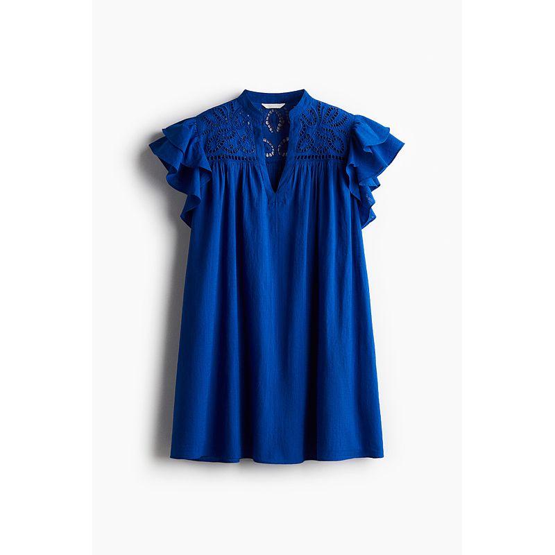HM Women s Clothing Dress 2025 Summer New Arrival French Flounced Sleeve Cut Out Embroider A- line Version Dress 1278037 Bright Blue 170/104
HM Women s Clothing Dress 2025 Summer New Arrival French Flounced Sleeve Cut Out Embroider A- line Version Dress 1278037 Bright Blue 170/104
