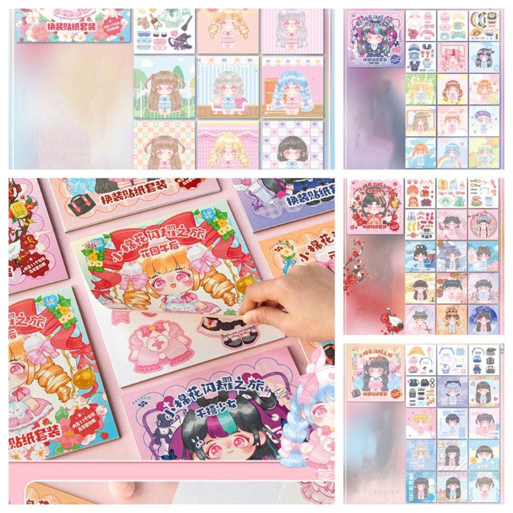 PVC Dress Up Sticker DIY Change Clothes Cartoon Stickers Toys Changeover Sticker Hand Book Gifts
PVC Dress Up Sticker DIY Change Clothes Cartoon Stickers Toys Changeover Sticker Hand Book Gifts