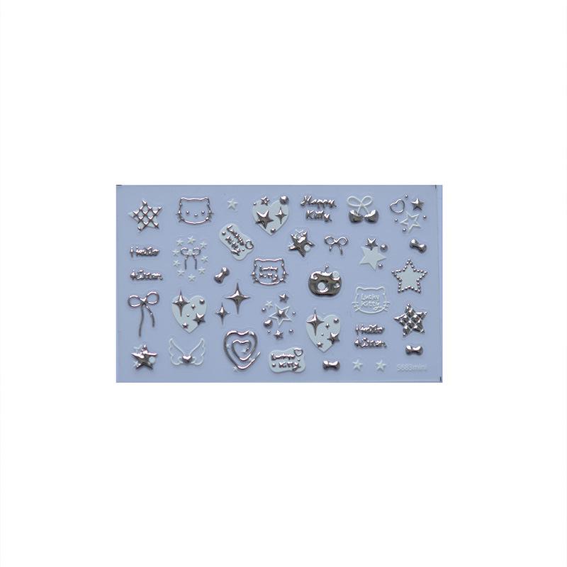 Tomoni Ultra-Thin Heart & Cat Nail Art Stickers - Trendy Embossed Seamless Design
Tomoni Ultra-Thin Heart & Cat Nail Art Stickers - Trendy Embossed Seamless Design