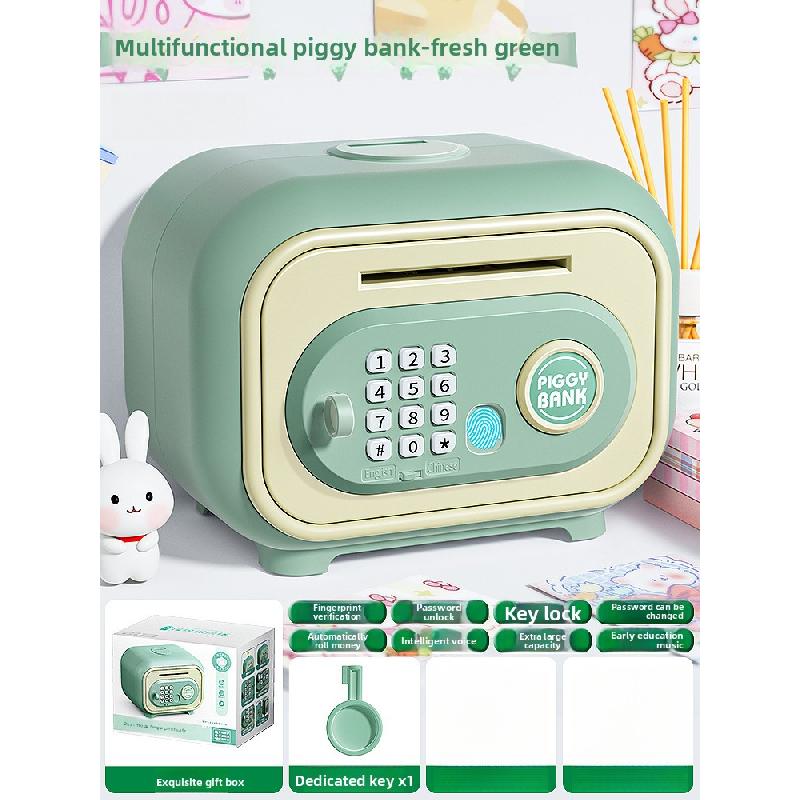 Interactive Fingerprint Password Mini ATM Electronic Piggy Bank Sound Effect Cash Coin Money Safe Box Birthday Gift for Kids
Interactive Fingerprint Password Mini ATM Electronic Piggy Bank Sound Effect Cash Coin Money Safe Box Birthday Gift for Kids