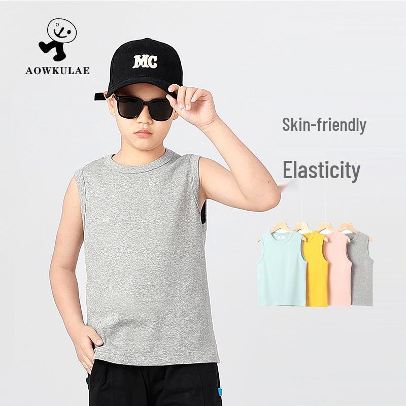 Kids Korean Style Summer Sports Sleeveless Top - Solid Color Boys Vest T-Shirt 160cm жовтий
Kids Korean Style Summer Sports Sleeveless Top - Solid Color Boys Vest T-Shirt 160cm жовтий