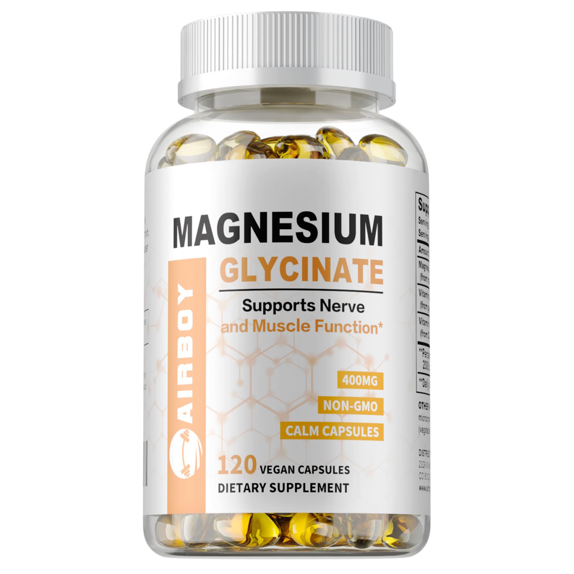 Magnesium glycine capsules, 400 mg per serving, highly absorbed, maintain muscle health, heart and immune system health. 120
Magnesium glycine capsules, 400 mg per serving, highly absorbed, maintain muscle health, heart and immune system health. 120