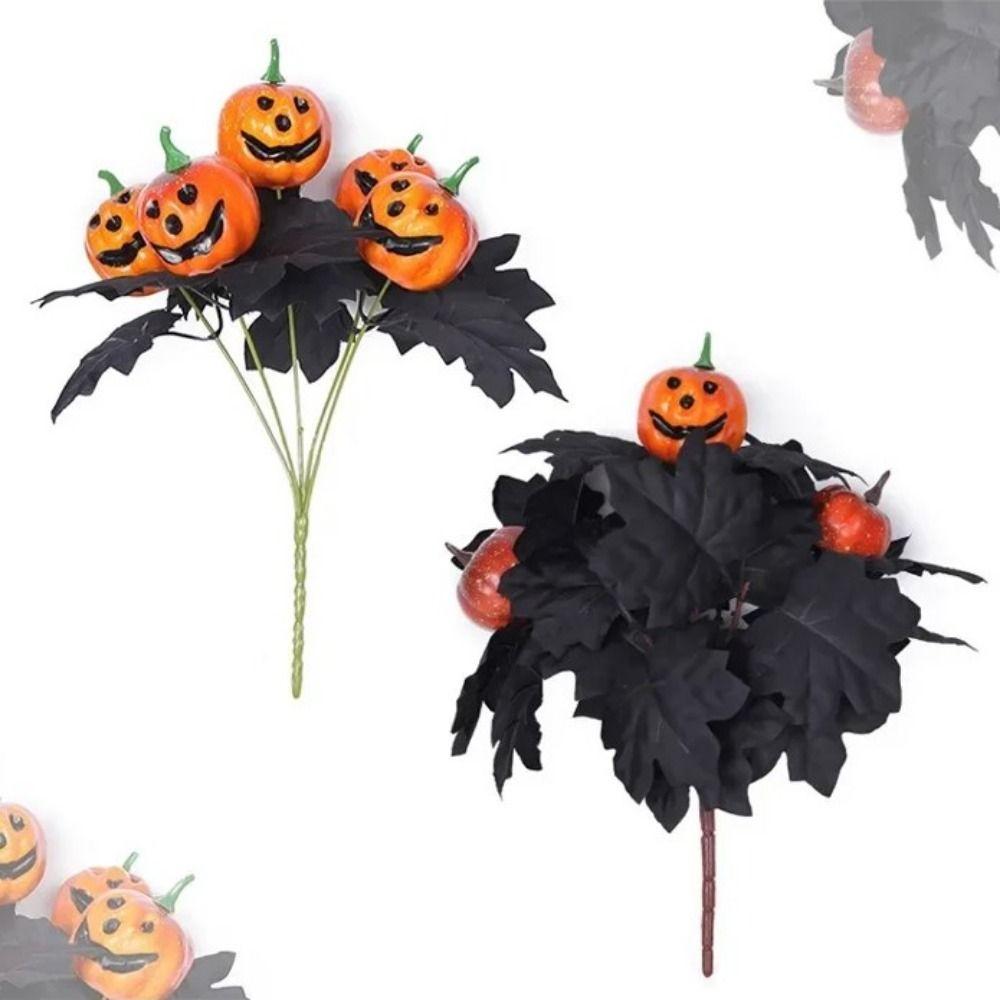 Black Halloween Pumpkins Branch No Fading Simulation Maple Leaf Artificial Flowers Bouquet Table style B
Black Halloween Pumpkins Branch No Fading Simulation Maple Leaf Artificial Flowers Bouquet Table style B