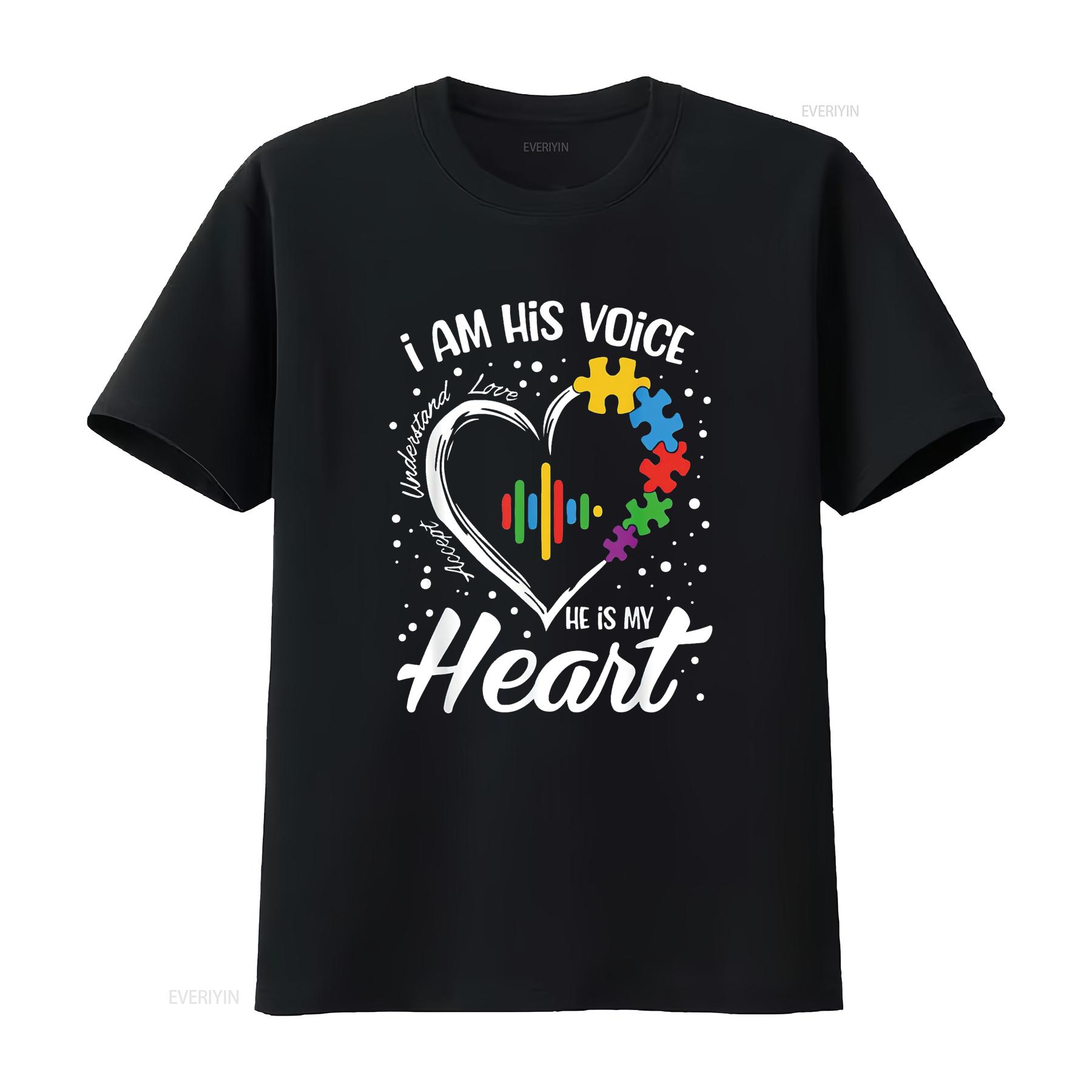 Autism Awareness Mom T Shirt I Am His Voice He Is My Heart vintage Washed homme Soft Slightly Breathable Stretched streetwear 4XL
Autism Awareness Mom T Shirt I Am His Voice He Is My Heart vintage Washed homme Soft Slightly Breathable Stretched streetwear 4XL