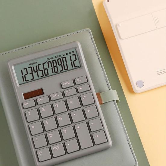 Yousheng 1 Set Electronic Calculator Portable Dual Power Calculator 12-Digit Display Desktop Calculator for Home Office School
Yousheng 1 Set Electronic Calculator Portable Dual Power Calculator 12-Digit Display Desktop Calculator for Home Office School