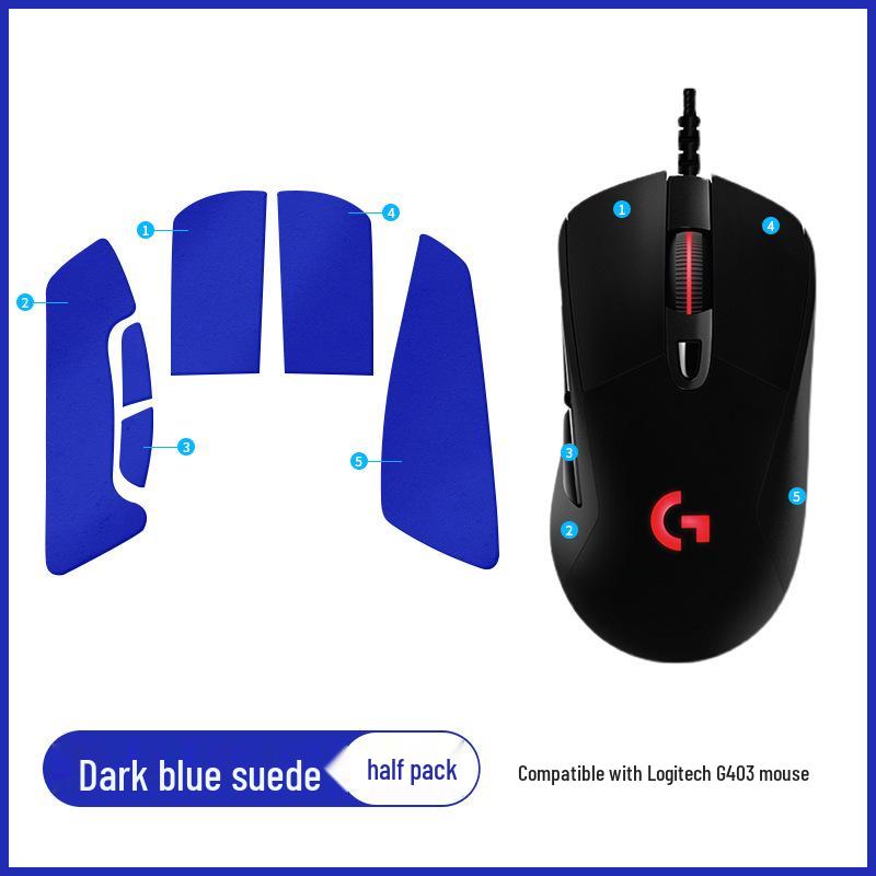 Повнорозмірна замшева протиковзка наклейка для миші Logitech G403/G703/G603
Повнорозмірна замшева протиковзка наклейка для миші Logitech G403/G703/G603