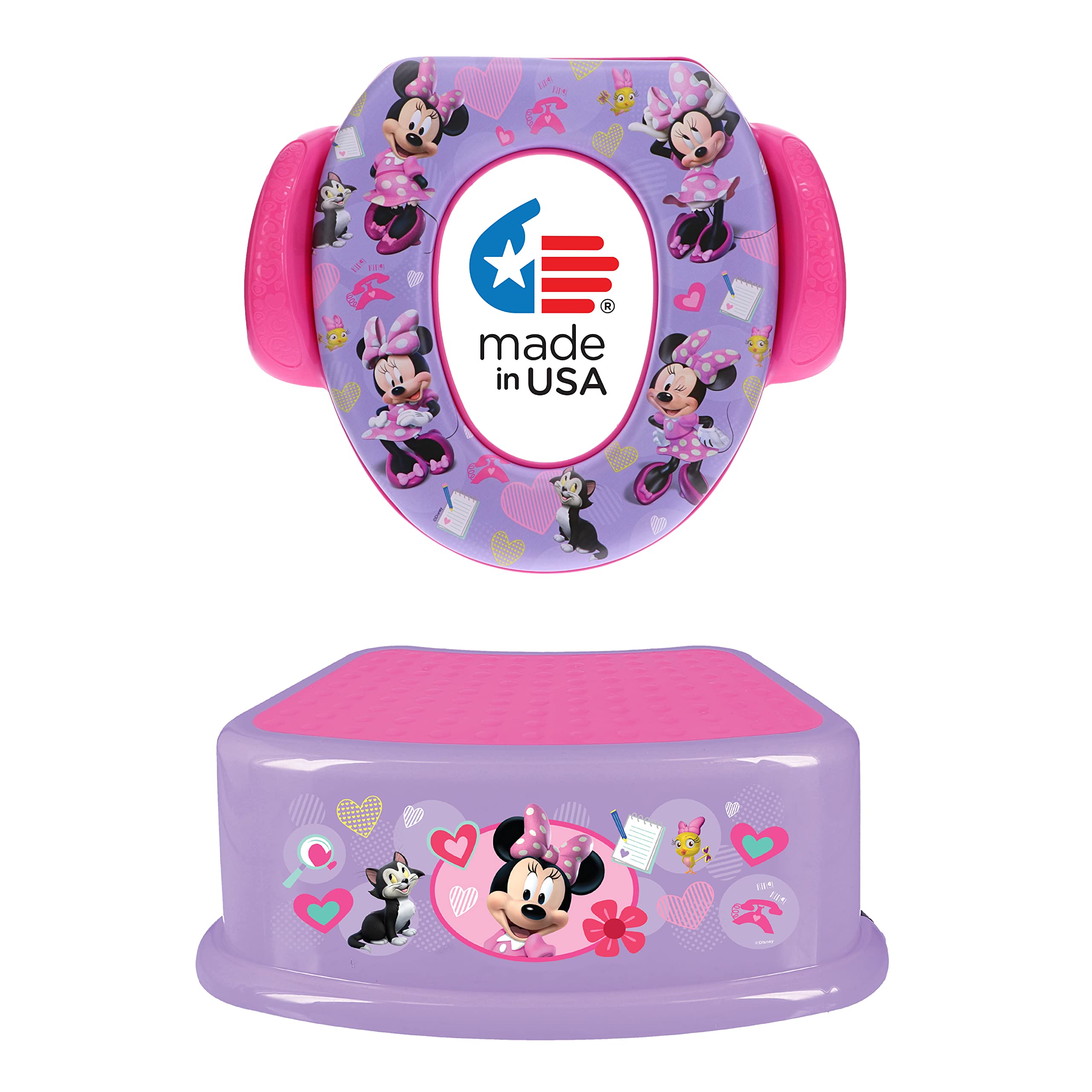 Disney Minnie Mouse 2 шт. Happy Helpers Essentials Potty Training Set Soft Potty Seat Step Stool –
Disney Minnie Mouse 2 шт. Happy Helpers Essentials Potty Training Set Soft Potty Seat Step Stool –