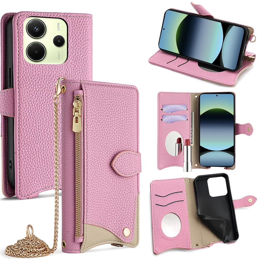 Для Xiaomi Redmi Note 14 4G (163,25 мм) Чохол-гаманець Дизайн Риб ячий хвіст Шкіряний Чохол для телефону з Дзеркалом/Підставкою/Ремінцем Pink
Для Xiaomi Redmi Note 14 4G (163,25 мм) Чохол-гаманець Дизайн Риб ячий хвіст Шкіряний Чохол для телефону з Дзеркалом/Підставкою/Ремінцем Pink