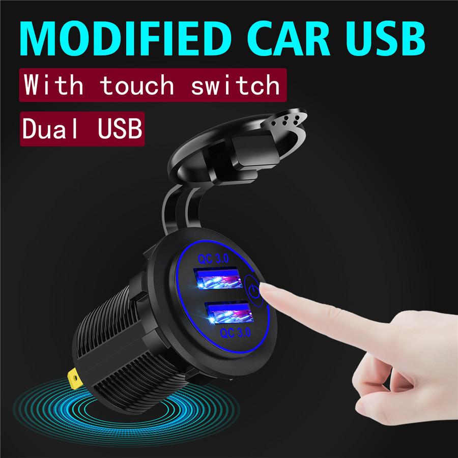 Автомобильный прикуриватель Двойной USB-автомобильный зарядник QC3.0 с проводом и клеммой
Автомобильный прикуриватель Двойной USB-автомобильный зарядник QC3.0 с проводом и клеммой