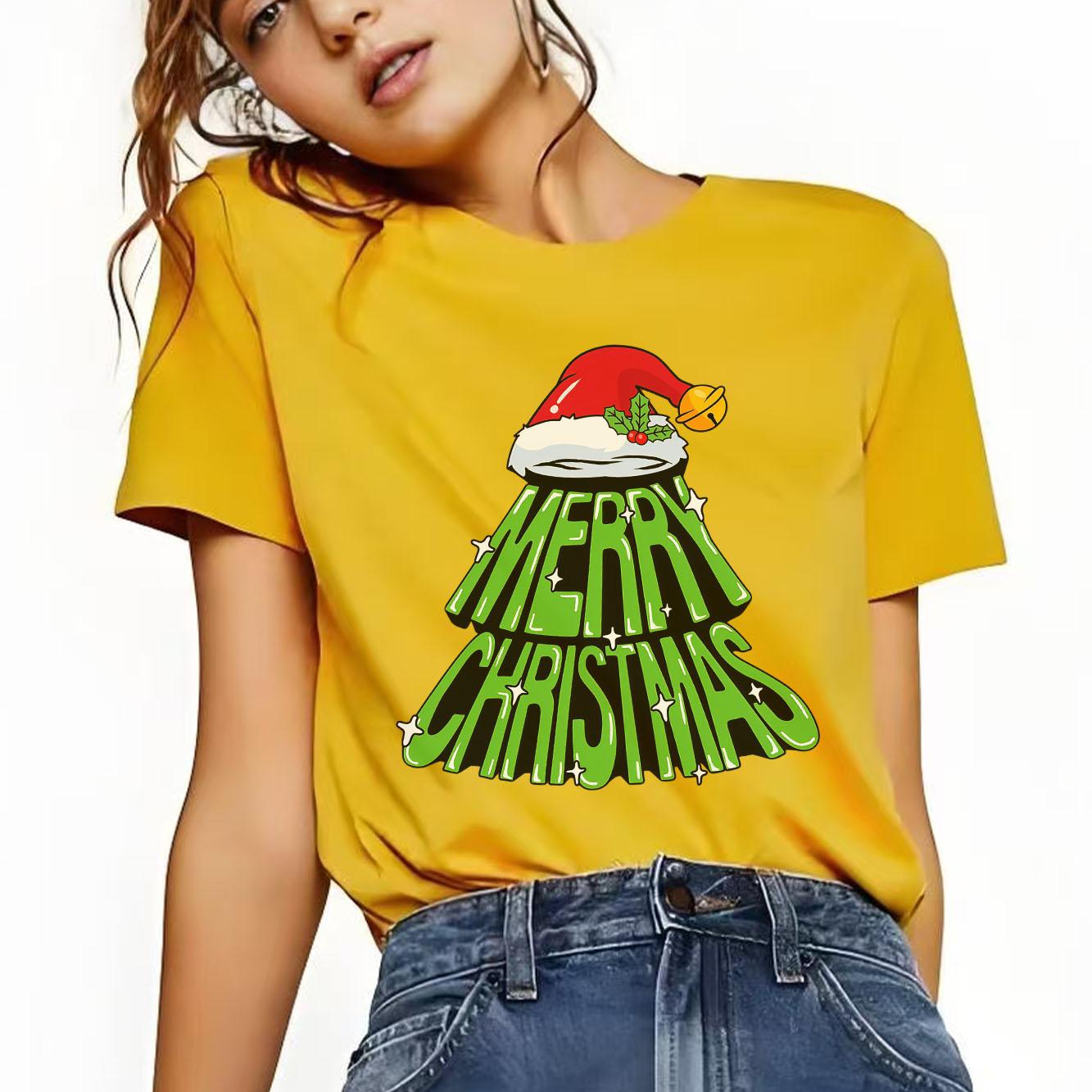Cute Christmas Tree Merry Christmas Printed Pattern Tshirt Short Sleeve Round Neck Versatile Womens Tshirt 4XL
Cute Christmas Tree Merry Christmas Printed Pattern Tshirt Short Sleeve Round Neck Versatile Womens Tshirt 4XL