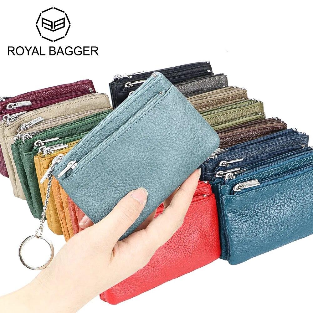 Мини-кожаный кошелек для монет Royal Bagger с брелоком, женская сумка для хранения ключей на нескольких молниях, портативный держатель для карт 1692
Мини-кожаный кошелек для монет Royal Bagger с брелоком, женская сумка для хранения ключей на нескольких молниях, портативный держатель для карт 1692