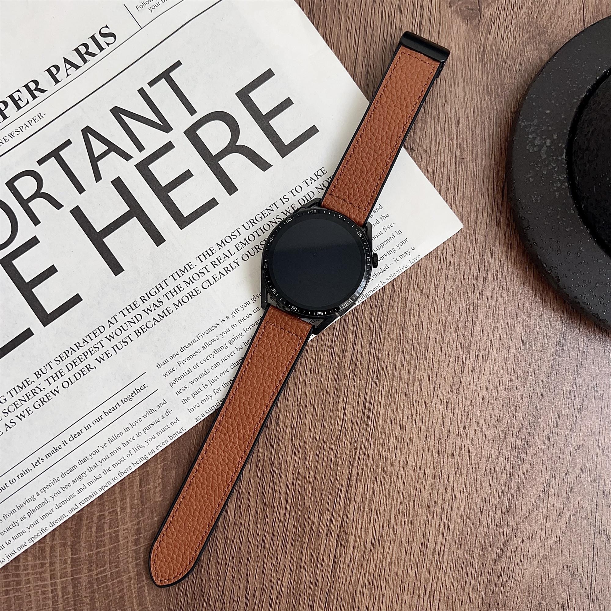 For Huawei Watch GT 5 46mm Watch Band 22mm Magnetic Buckle Litchi Texture Silicone Strap Black/Brown
For Huawei Watch GT 5 46mm Watch Band 22mm Magnetic Buckle Litchi Texture Silicone Strap Black/Brown