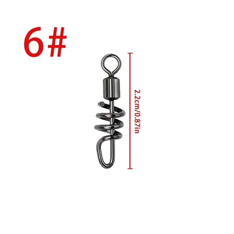 10 шт. рыболовные штопорные вертлюги, вращающийся вертлюг из нержавеющей стали для морской пресной воды, высокопрочный быстроразъемный рыболовный крючок 10pcs
10 шт. рыболовные штопорные вертлюги, вращающийся вертлюг из нержавеющей стали для морской пресной воды, высокопрочный быстроразъемный рыболовный крючок 10pcs