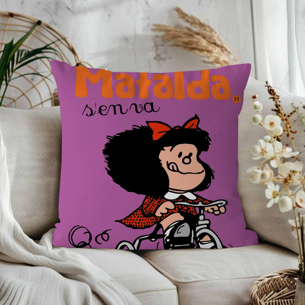 Mafalda Cushion Cover Car Throw Pillow Case For Sofa Car Christmas Gift 40x40cm 45x45cm 12x12Inch
Mafalda Cushion Cover Car Throw Pillow Case For Sofa Car Christmas Gift 40x40cm 45x45cm 12x12Inch