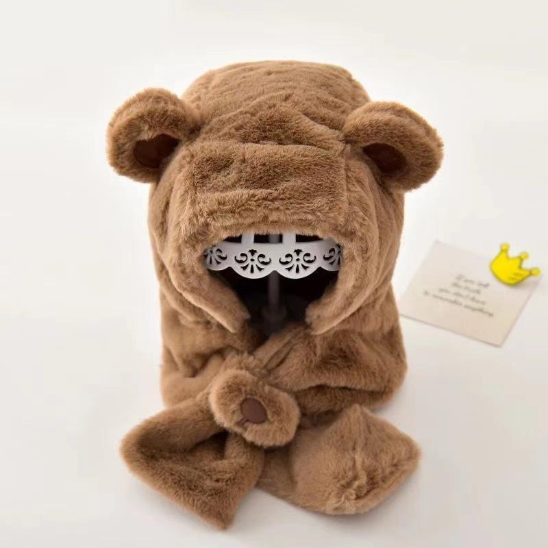 Baby Hat Autumn And Winter Boys And Girls Scarves In One Teddy Bear Plush Hat Winter Children s Plush Thickened Windproof Hat One Size кавовий
Baby Hat Autumn And Winter Boys And Girls Scarves In One Teddy Bear Plush Hat Winter Children s Plush Thickened Windproof Hat One Size кавовий