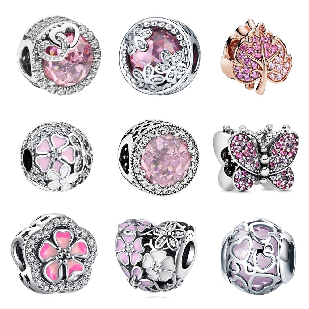 925 Sterling Silver Pink Series Butterfly Firefly Pendant Diy Fine Beads Fit Original Fashion Charm Bracelet Jewelry
925 Sterling Silver Pink Series Butterfly Firefly Pendant Diy Fine Beads Fit Original Fashion Charm Bracelet Jewelry