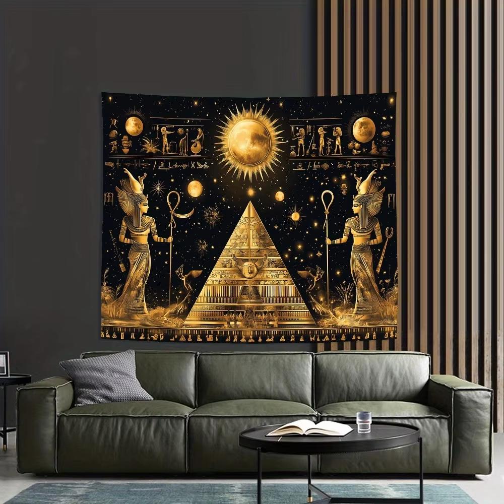 VIKAMA Vintage Style Egyptian Pyramid Tapestry for Living Room Bedroom Office and Party Decoration 74x94cm(29x37in)
VIKAMA Vintage Style Egyptian Pyramid Tapestry for Living Room Bedroom Office and Party Decoration 74x94cm(29x37in)