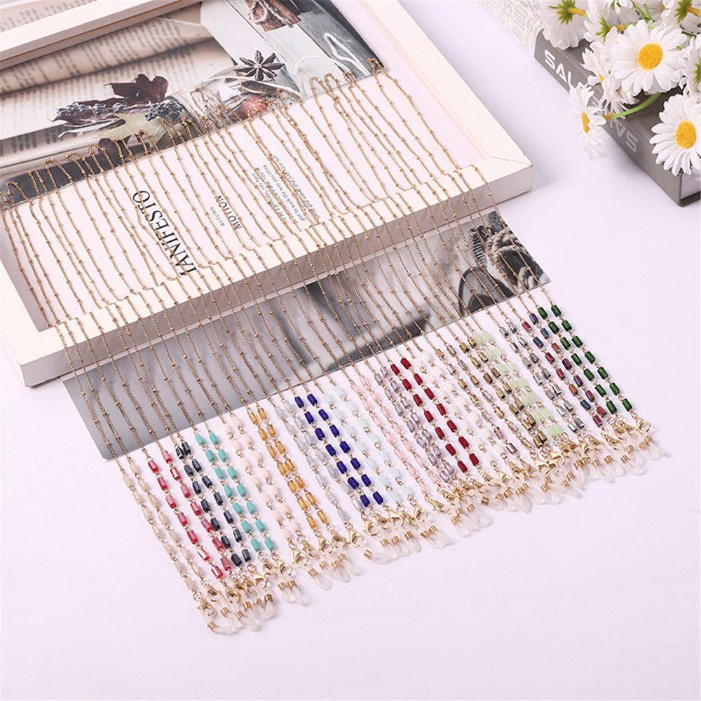 Fashion Necklace Anti-lost Glasses Chain Mask Lanyards Eyeglasses Holder Crystal Beaded Chain
Fashion Necklace Anti-lost Glasses Chain Mask Lanyards Eyeglasses Holder Crystal Beaded Chain