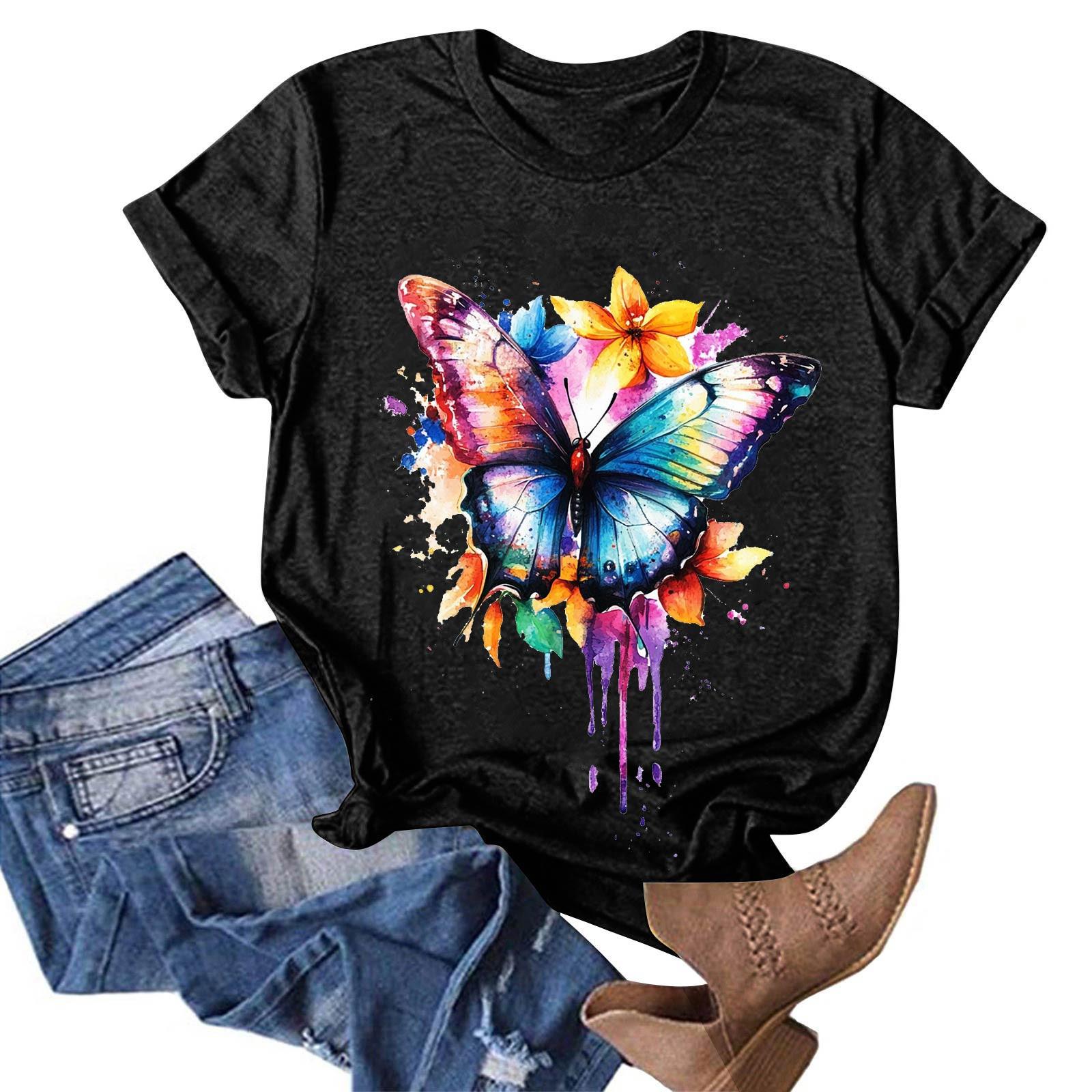 Женская модная повседневная футболка с круглым вырезом и принтом, пуловер с короткими рукавами, топ XL чёрный
Женская модная повседневная футболка с круглым вырезом и принтом, пуловер с короткими рукавами, топ XL чёрный