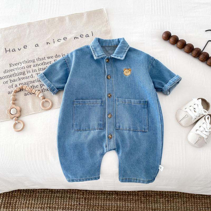 Korean Style Newborn Bodysuit Baby Jumpsuit Boy Girl Autumn Outdoors Bear Prints Denim Romper 90cm небо синє кольору
Korean Style Newborn Bodysuit Baby Jumpsuit Boy Girl Autumn Outdoors Bear Prints Denim Romper 90cm небо синє кольору