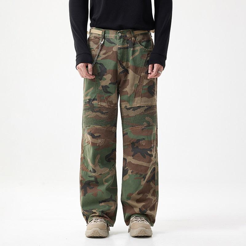 Men s Jeans Ripped Street Hip Hop Overalls Old Loose Wide Leg Pants 28 камуфляж зелений колір
Men s Jeans Ripped Street Hip Hop Overalls Old Loose Wide Leg Pants 28 камуфляж зелений колір