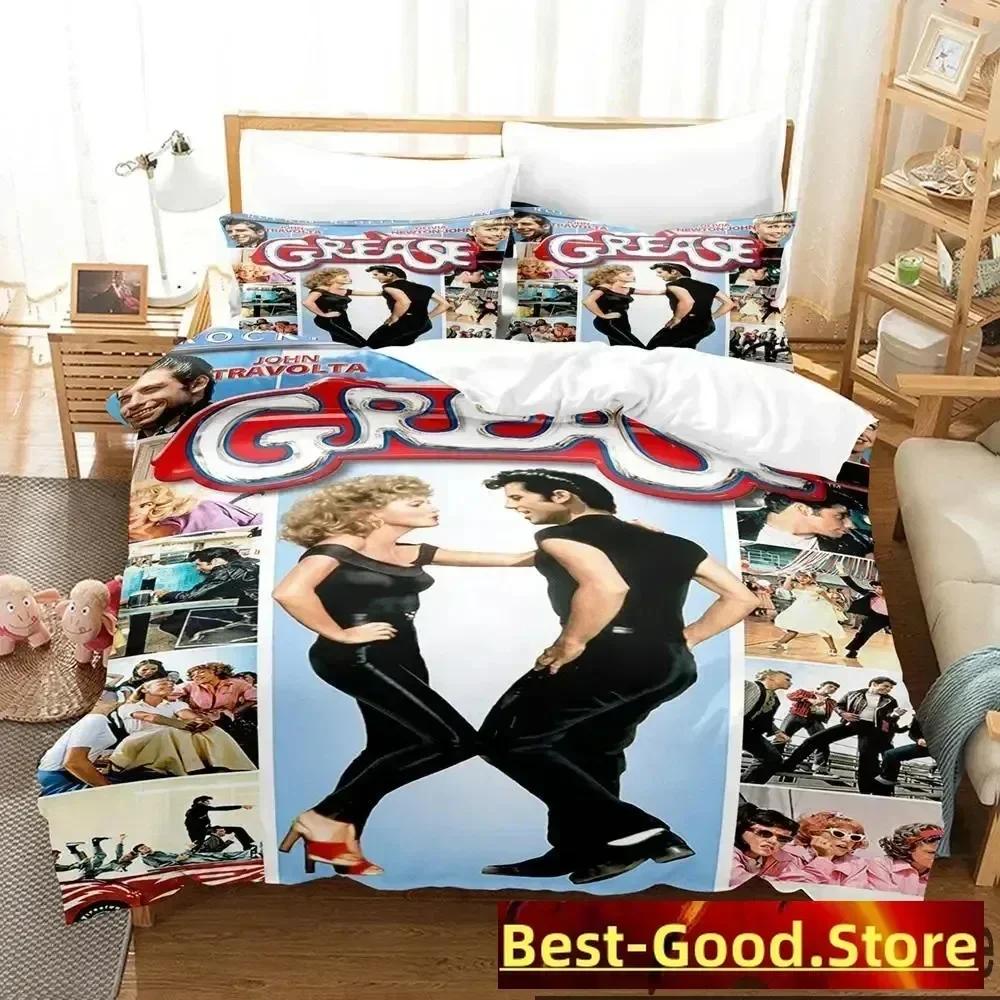 3D Print Grease Bedding Set Duvet Cover Sheet Printed Bed Set Pillowcase Bed Full Queen King Size Comforter Bedroom 135x200cm
3D Print Grease Bedding Set Duvet Cover Sheet Printed Bed Set Pillowcase Bed Full Queen King Size Comforter Bedroom 135x200cm