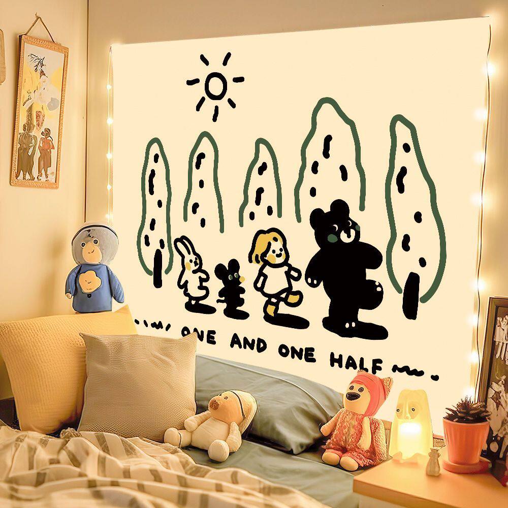Cute Bear Tapestry Simple Background Cloth Wall Decor for Room Headboard Hanging Picture Ideal for Dormitory 74x94cm(29x37in)
Cute Bear Tapestry Simple Background Cloth Wall Decor for Room Headboard Hanging Picture Ideal for Dormitory 74x94cm(29x37in)