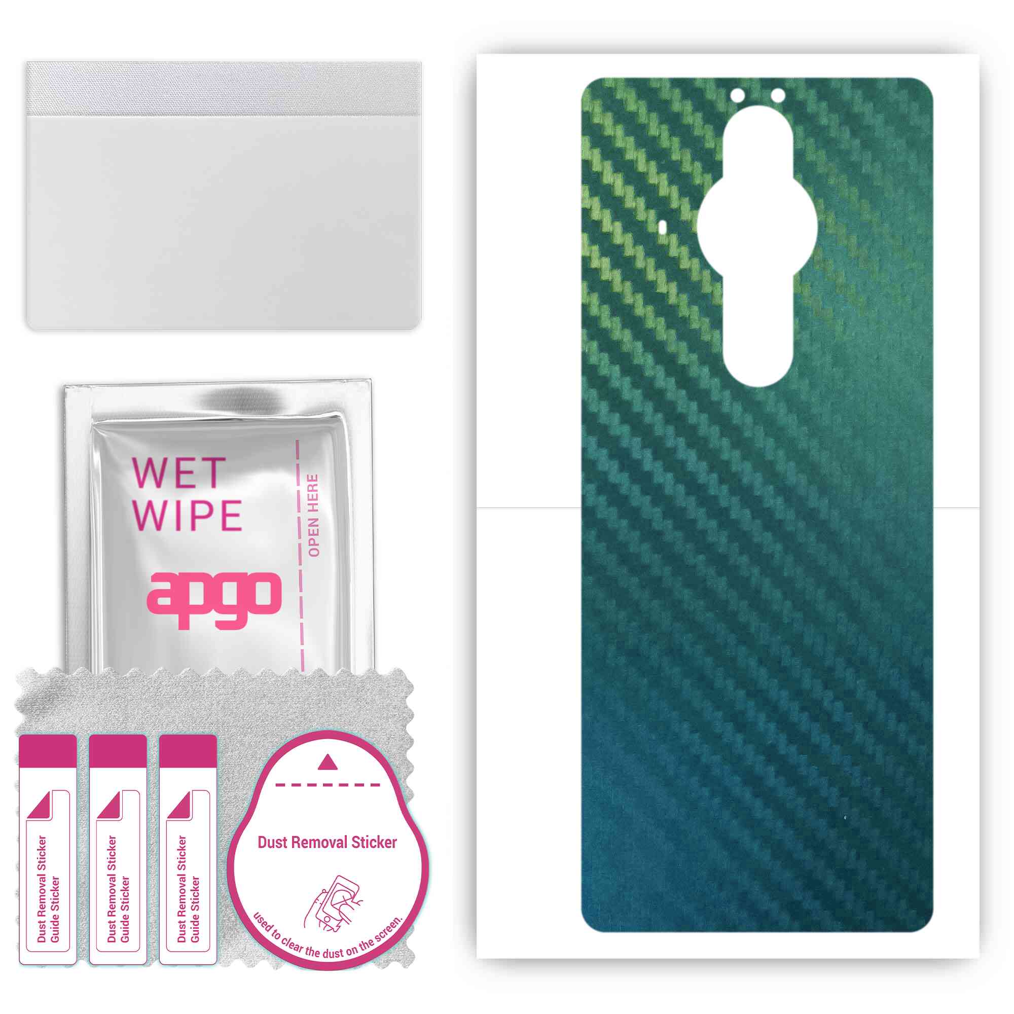 apgo Protective Skin Sticker for the back compatible with Sony Xperia PRO-I, Wrap Film, Foil, Vinyl - Pattern Carbon Chameleon CAKA1
apgo Protective Skin Sticker for the back compatible with Sony Xperia PRO-I, Wrap Film, Foil, Vinyl - Pattern Carbon Chameleon CAKA1