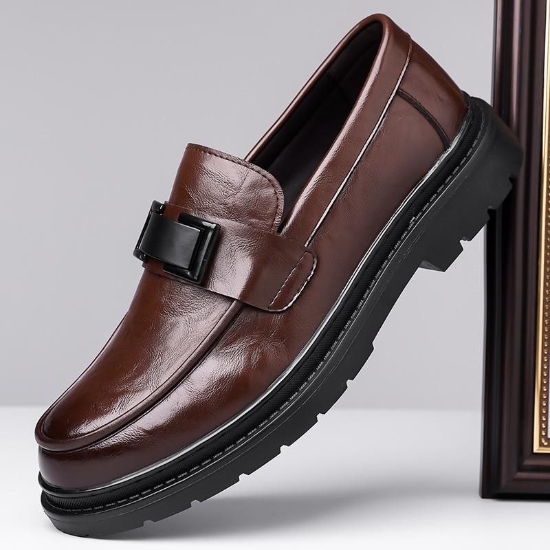 2026 Men s Business Casual Slip-on Leather Shoes, Fashion Trend with Thick Soles Size 39 коричневий
2026 Men s Business Casual Slip-on Leather Shoes, Fashion Trend with Thick Soles Size 39 коричневий