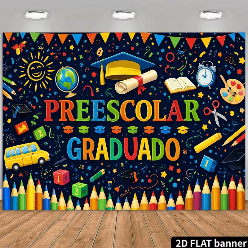 2D Preescolar Graduado Kids Graduation Photography Background 47.2x31.5inch/120*80cm
2D Preescolar Graduado Kids Graduation Photography Background 47.2x31.5inch/120*80cm