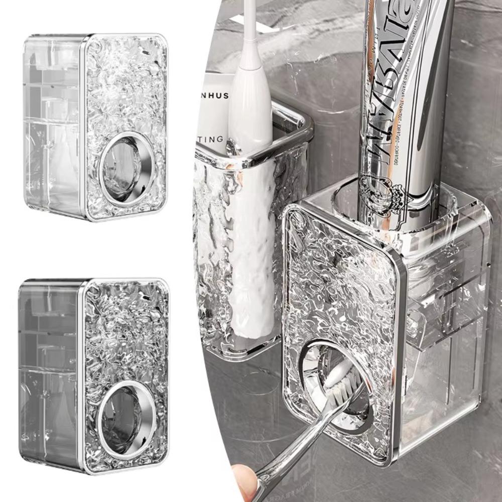 Wall Mounted Toothpaste Dispenser Automatic Toothbrush Holder Toothpaste Squeezer Home Organizerer прозорий
Wall Mounted Toothpaste Dispenser Automatic Toothbrush Holder Toothpaste Squeezer Home Organizerer прозорий
