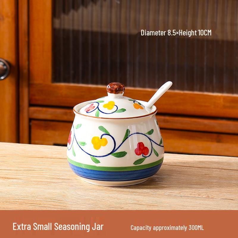 Hand-Painted Ceramic Seasoning Jar - High-Temperature Resistant Oil, Salt, Chili Oil, MSG Storage Jar
Hand-Painted Ceramic Seasoning Jar - High-Temperature Resistant Oil, Salt, Chili Oil, MSG Storage Jar