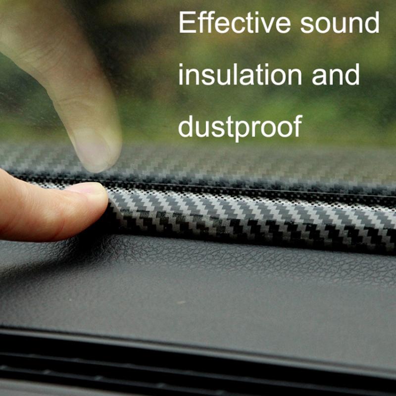 160cm Car Dashboard Seal Strip Soundproof Rubber Edges Sealing Strip Carbon Fiber Texture
160cm Car Dashboard Seal Strip Soundproof Rubber Edges Sealing Strip Carbon Fiber Texture