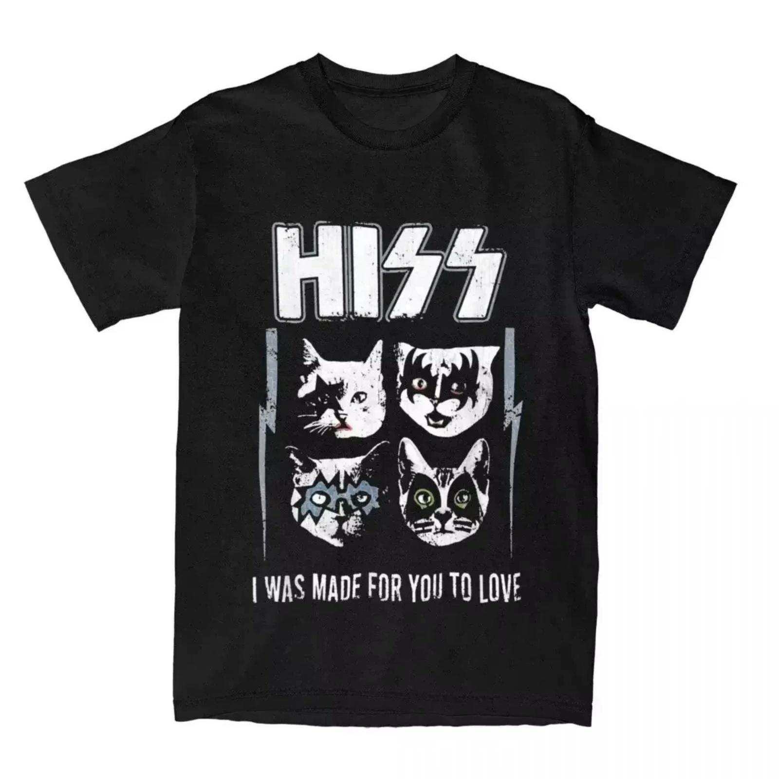 2025 Summertime Hiss Rock Cats T-Shirt Men Women Plus Size O-Neck Oversized Streetwear Vintage Daily Casual Harajuku Unisex Tees XXXXXL
2025 Summertime Hiss Rock Cats T-Shirt Men Women Plus Size O-Neck Oversized Streetwear Vintage Daily Casual Harajuku Unisex Tees XXXXXL