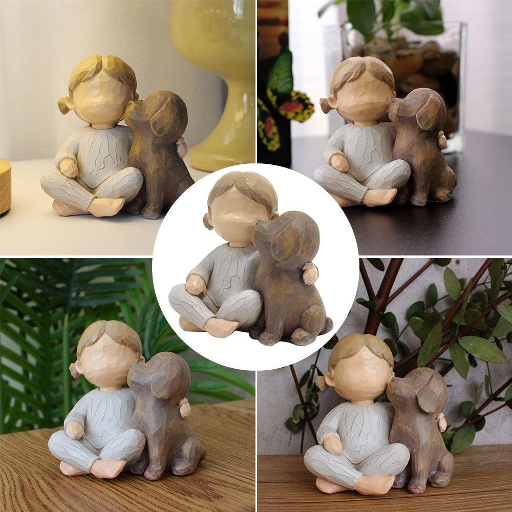 Outdoor Garden Lawn Art Decoration Garden Ornament Girl and Dog Statue Wood Wooden Sculpture
Outdoor Garden Lawn Art Decoration Garden Ornament Girl and Dog Statue Wood Wooden Sculpture