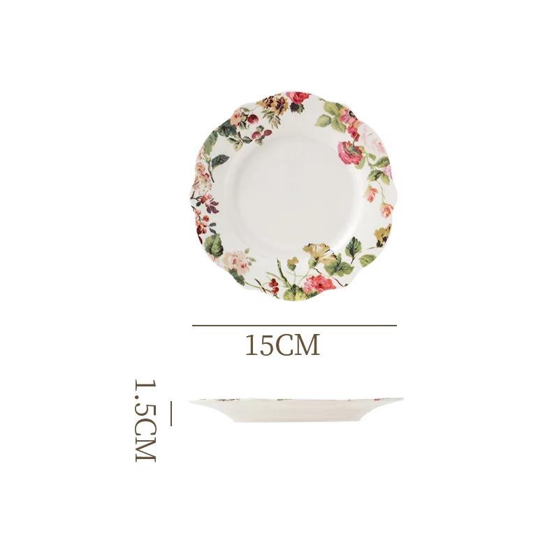 6-10 Floral Lace Plate Dinner plates Fruit Tray Cake Dish Ceramic Double-layer and Triple-layer Pastry plate French Countryside as shown
6-10 Floral Lace Plate Dinner plates Fruit Tray Cake Dish Ceramic Double-layer and Triple-layer Pastry plate French Countryside as shown