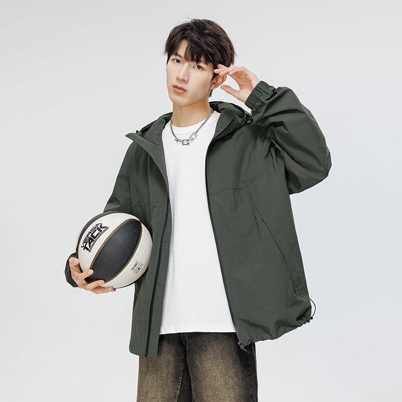 Trendy American Windbreaker Jacket - Unisex Hooded, Lightweight, Autumn/Winter, Waterproof & Breathable M (100-120 Jin)
Trendy American Windbreaker Jacket - Unisex Hooded, Lightweight, Autumn/Winter, Waterproof & Breathable M (100-120 Jin)