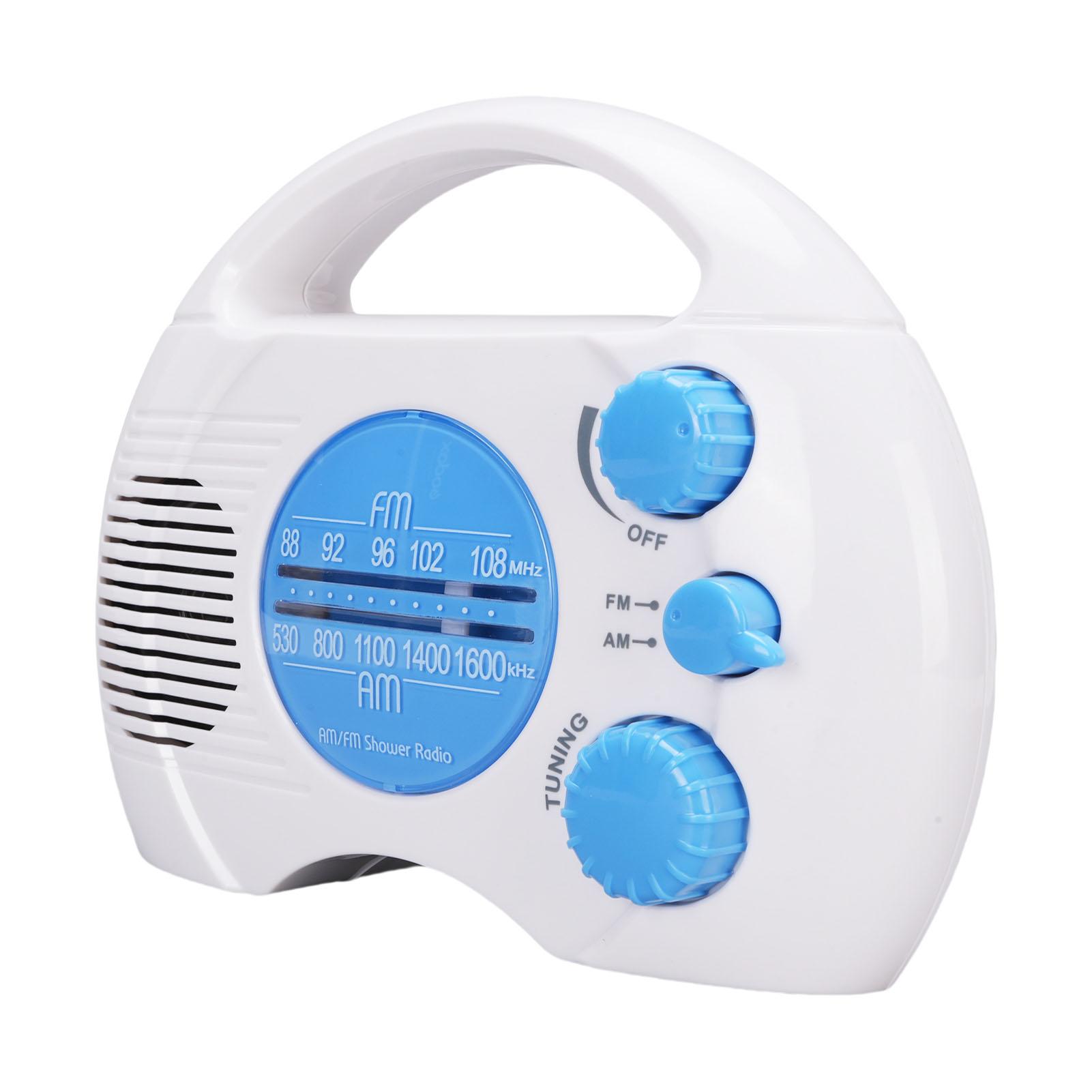 Shower Radio Water Proof Adjustable Volume AM FM Bathroom Radio Portable Easy Tuning Blue
Shower Radio Water Proof Adjustable Volume AM FM Bathroom Radio Portable Easy Tuning Blue