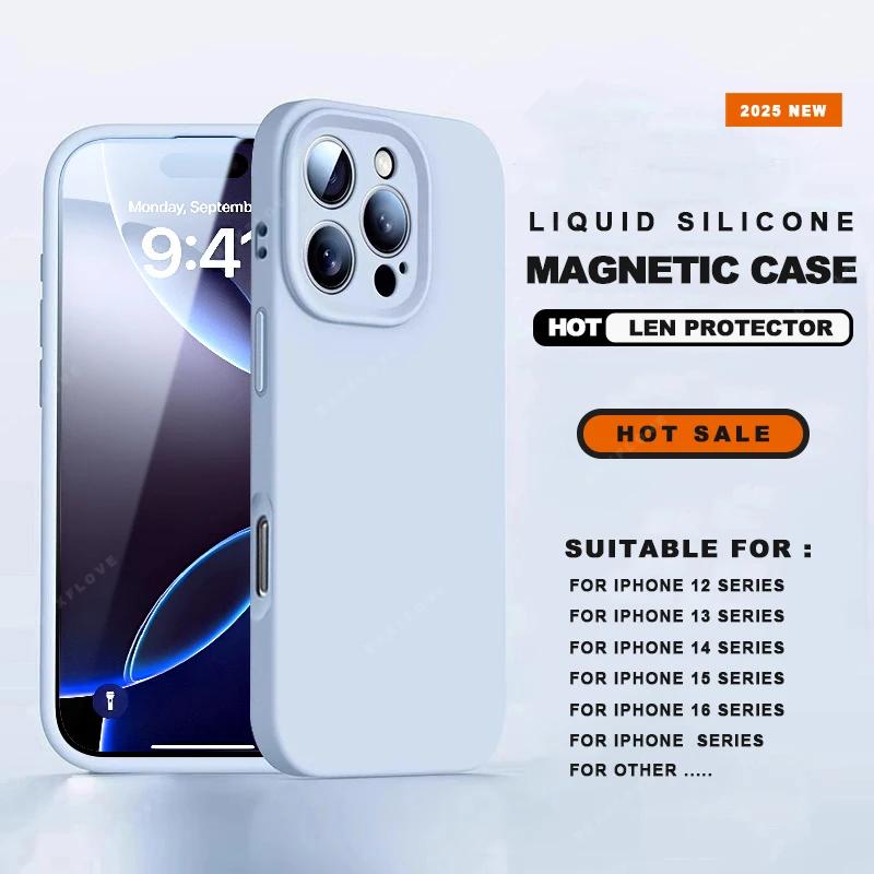 Жидкий силиконовый магнитный чехол для телефона для iPhone 16E 16 14 15 Plus 12 13 16 Pro Max Официальный Magsafe Защита камеры Мягкая крышка For iPhone 16E
Жидкий силиконовый магнитный чехол для телефона для iPhone 16E 16 14 15 Plus 12 13 16 Pro Max Официальный Magsafe Защита камеры Мягкая крышка For iPhone 16E