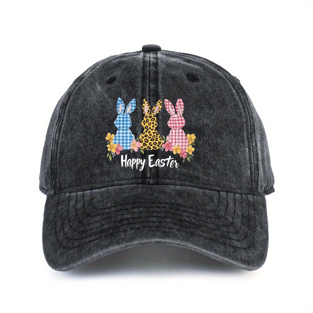 Happy Easter Bunny Print Baseball Cap Adjustable Distressed Denim Hat Outdoor Sun Protection Adult One Size чорний
Happy Easter Bunny Print Baseball Cap Adjustable Distressed Denim Hat Outdoor Sun Protection Adult One Size чорний
