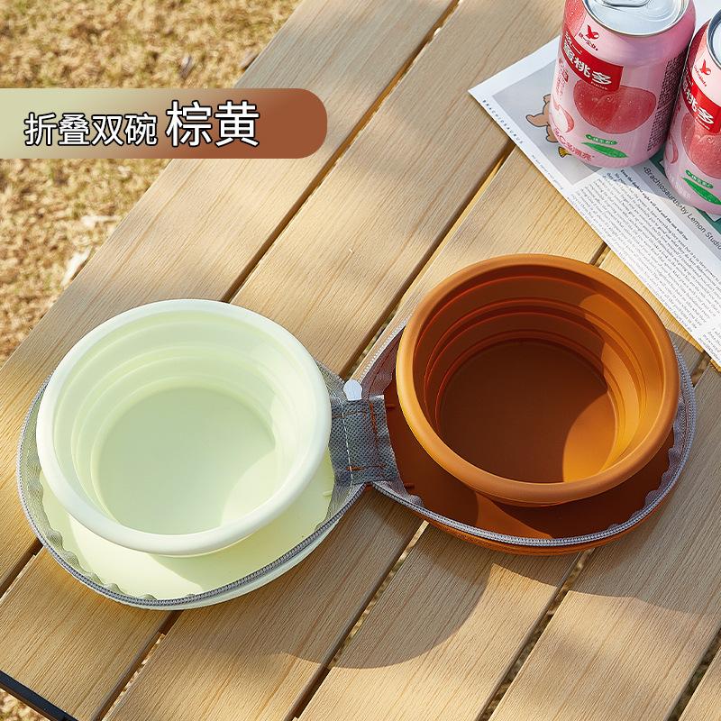 New cute pet silicone dual-purpose drinking bowl outdoor portable folding storage cat pet bowl
New cute pet silicone dual-purpose drinking bowl outdoor portable folding storage cat pet bowl