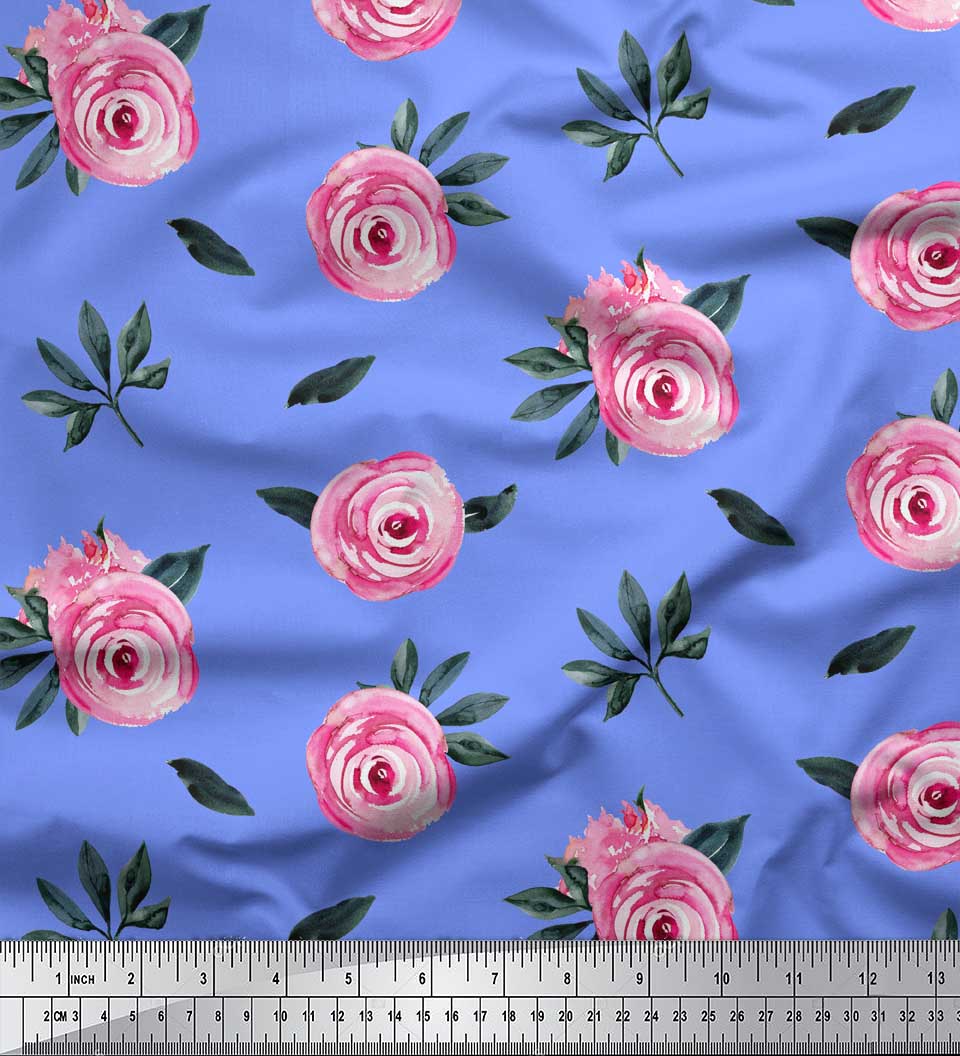 Soimoi Blue Poly Crepe Fabric Leaves & Ranunculus Floral Decor Fabric Printed metre 42 Inch 42 Inch Wide - Poly Crepe зелений
Soimoi Blue Poly Crepe Fabric Leaves & Ranunculus Floral Decor Fabric Printed metre 42 Inch 42 Inch Wide - Poly Crepe зелений