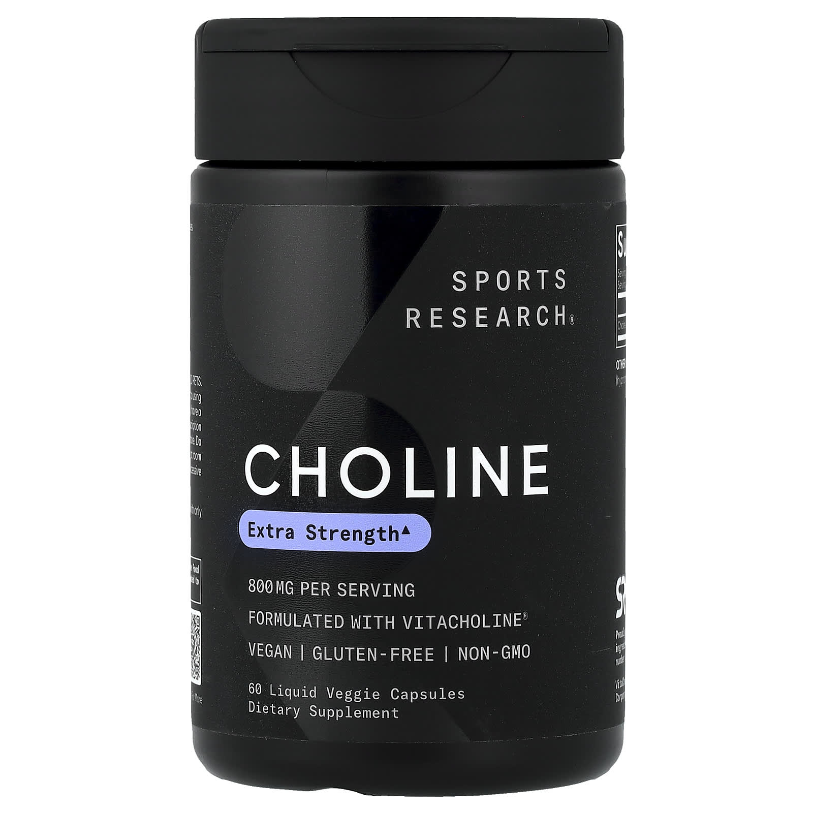 Sports Research, Choline, Liquid Veggie Capsules, 60 Capsules (400mg per capsule)
Sports Research, Choline, Liquid Veggie Capsules, 60 Capsules (400mg per capsule)
