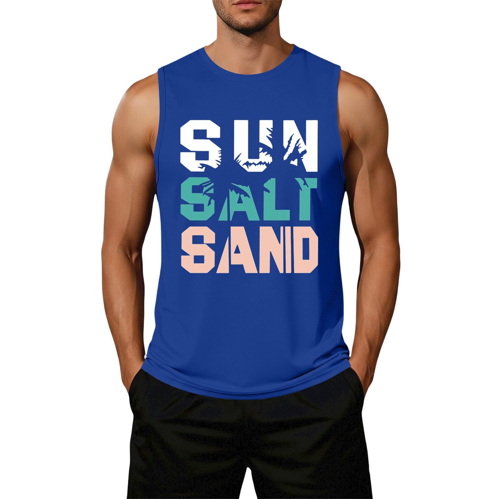 Men s Loose Fit Sleeveless Casual Tank Top Graphic Print Summer Muscle Shirt Lightweight Breathable Fabric XL синий
Men s Loose Fit Sleeveless Casual Tank Top Graphic Print Summer Muscle Shirt Lightweight Breathable Fabric XL синий