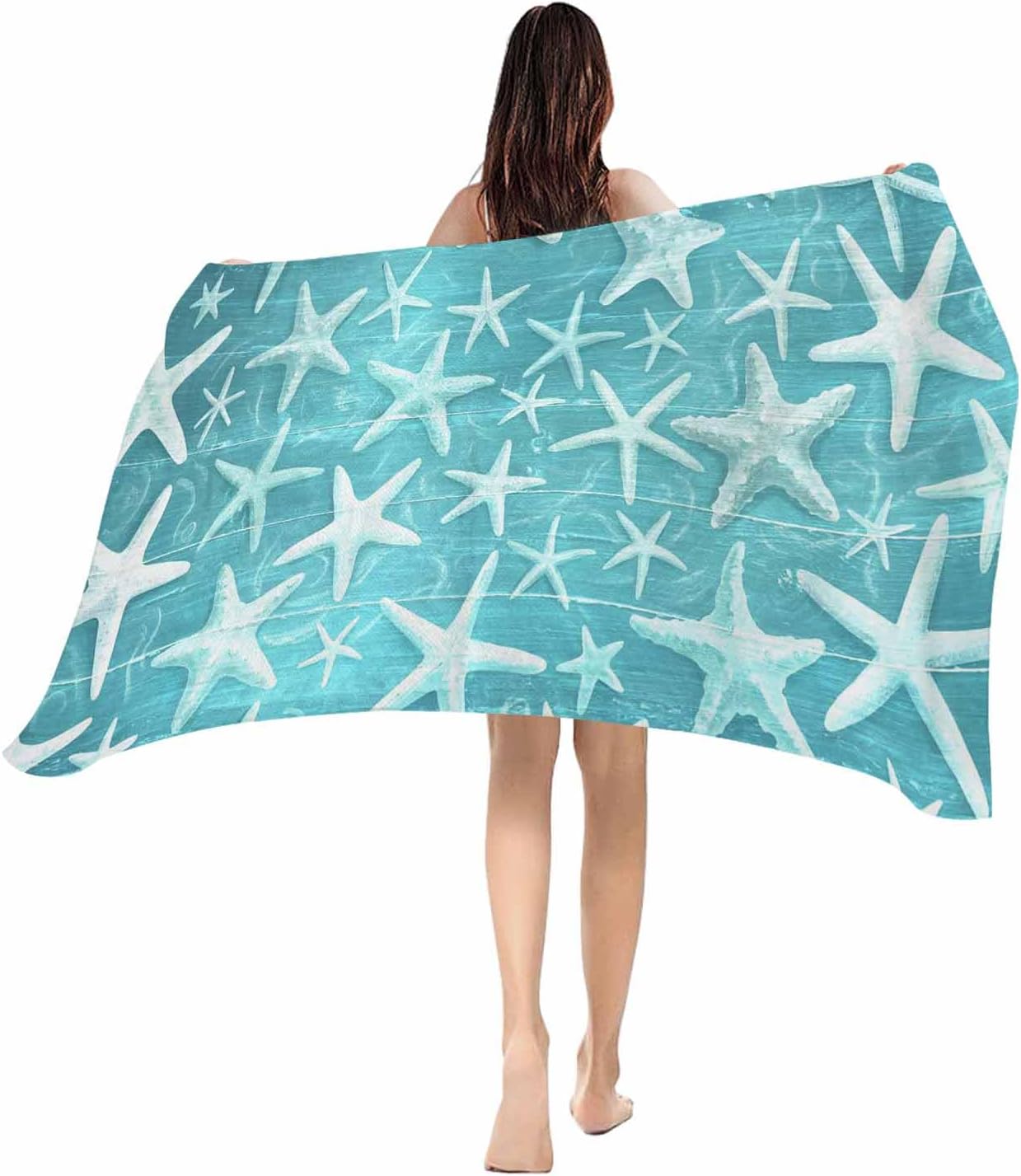 Beach Towel Blue Starfish Bath Pool Towels Summer Ocean Wood Grain Soft Absorbent Beach Towel Lightweight Large Quick Dry Swim W30*H60(CM)
Beach Towel Blue Starfish Bath Pool Towels Summer Ocean Wood Grain Soft Absorbent Beach Towel Lightweight Large Quick Dry Swim W30*H60(CM)