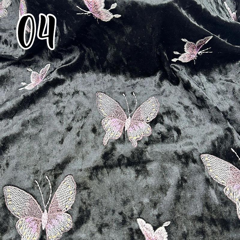 Chinese Style Velvet Butterfly Embroidered Material 3D Golden DIY Sewing Craft Dress Shirt Bag Decorative Sewing Fabric 100x150cm
Chinese Style Velvet Butterfly Embroidered Material 3D Golden DIY Sewing Craft Dress Shirt Bag Decorative Sewing Fabric 100x150cm